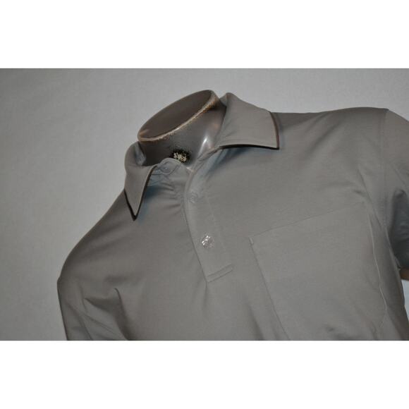 37546 Duluth Trading Golf Polo Shirt Front Pocket Gray Mens Size Medium - Picture 1 of 7